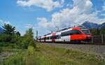 4024 104-4 als REX 5345 (Brennero/Brenner - Kufstein) kurz vor Brixlegg, 14.07.2020.