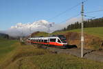 4024 024 war am 23. November 2023 bei Fieberbrunn auf dem Weg nach Hochfilzen.