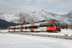 BB 4024 087-1 mit Regionalzug bei Seefeld in Tirol, 03.01.2008