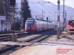 ET 4024 unterwegs als Regionalzug 5112 nach Rosenheim, hier bei der Einfahrt in Wrgl.