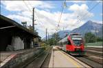 4024 098 erreicht als R 5114, von Telfs-Pfaffenhofen komment, den Bahnhof Brixlegg.