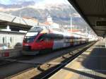 Schatten-Lichtwechsel auf einem Talent der von tztal nach Hall i.T.