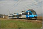 Der einzige Blaue Talent der BB, 4024 120 fhrt als REX 1702 von Villach nach Mrzzuschlag. 
Zeltweg 4.4.2009