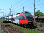 4024 013-7 erreicht als REX3017 den Bhf.Marchtrenk;090525