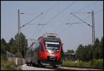 4024 066 ist als RB 5119, Rosenheim - Telfs-Pfaffenhofen, bei Pfrauendorf unterwegs.