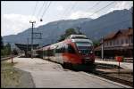 4024 076 verlsst als R 5863, Wrgl HBF - Hochfilzen, den Bahnhof Kitzbhel.