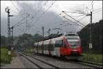 4024 091 verlsst Oberaudorf in Richtung Rosenheim. (03.08.2009)