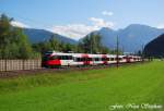 4024 020-2 + 4024 0 ? als S3 5079 Saalfelden - Berchtesgaden Hbf.,zwischen St.Johann im Pongau und Mitterberghtten unterwegs (sterreichurlaub 15.08.09)