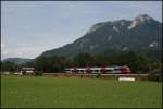 Ein Talent ist als RB 5116 nach Rosenheim unterwegs. Aufgenommen zwischen Oberaudorf und Flitsbach. (08.08.2009)