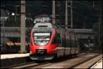 4024 079 erreicht auf dem Weg von Rosenheim nach Telfs-Pfaffenhofen den Bahnhof Kufstein.