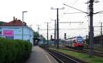 Ein 4024 am Abend des 30.April 2010 bei der Ausfahrt aus dem Bahnhof Wien-Nudorf