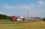 R 3976 bestehend aus 4024 021 + 013 + 052 hat am  08.06.2010 den Bahnhof Wartberg/Kr.