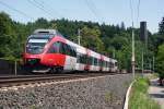 4024 117 am 13.07.2010 als REX1709(Friesach - Villach Hbf)bei der Fahrt zwischen Klagenfurt Lend und Krumpendorf.