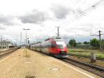 4024-128-3 als S-20233 nach Wien Westbahnhof (Linie S50) in Wien-Htteldorf am 7.06.2009