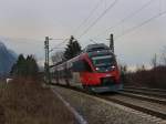 Der 4024 078 am 05.12.2009 als RB nach Kufstein unterwegs bei Niederaudorf.