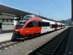 BB - Triebwagen 4024 025-1 im Bahnhof von Dornbirn am 23.05.2011