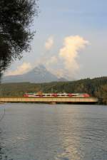 S-Bahn richtung Kufstein, bei Langkampfen.