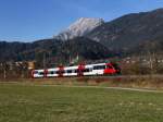 Der 4024 070 am 19.11.2011 unterwegs bei Terfens.