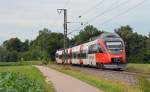 4024 020 durchfuhr am 06.07.12 Ainring Richtung Bad Reichenhall.