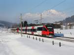 Die 4024 060 am 26.01.2013 unterwegs bei Fieberbrunn.