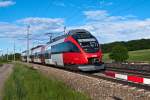 4024 128, unterwegs mit R 2034 nach St. Plten Hbf. am 20.05.2013 kurz nach Neulengbach.