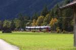 Die Mittenwaldbahn hat ihre spektakulrste Streckenfhrung zwischen Innsbruck und Seefeld.