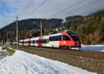 4024 087 als R nach Brennero/Brenner am 01.12.2013 bei Terfens.