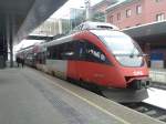 4024 117-6 als S1 4232 (Spittal-Millstättersee - Friesach) am 13.2.2015 beim Halt in Klagenfurt Hbf.