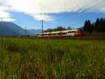 4024 XXX als R 4863 (Lienz - Spittal-Millstättersee) am 7.11.2015 nahe Berg im Drautal.