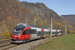 4024 002 als Zug 4021 zwischen Bruck/Mur und Pernegg am 8.11.2015.