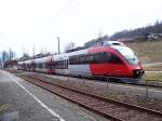 4024 007-9 am 07.03.2007 als RB 5056 im Bahnhof Bischofswiesen zwischen Berchtesgaden und Bad Reichenhall.