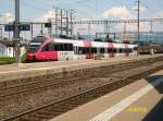 4024 XXX als S3 5776 (Bregenz - St. Margrethen) am 25.7.2015 bei der Einfahrt in St. Margrethen.