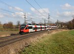 Der 4024 009 und ein Weiterer als REX nach Passau am 04.03.2016 unterwegs bei Kimpling.