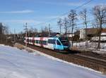 Der 4024 016 als REX nach Linz am 05.02.2017 unterwegs bei Kimpling.