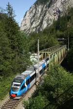 4024 120  S-Bahn Steiermark  fhrt als R 3790 von Kleinreifling nach Selzthal.