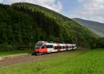 4024 123 als R nach Friesach am 04.05.2013 in Markt Sachsenburg.