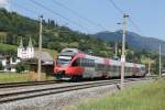 4024 074-9 mit S 5028 Saalfelden-Wrgl Hauptbahnhof bei Brixen im Thale am 22-7-2013.