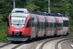 BR 4024 nach Schwarzach St. Veit am 20.08.2013 bei der Einfahrt in Leogang.