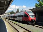 18.8.2014 12:55 ÖBB 4024 086-3 ( Talent ) als S1 der Tiroler S-Bahn nach Telfs-Pfaffenhofen in Kufstein.