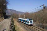 Am 25. März 2021 ist 4062 002 mit dem REX 1997 (Leoben Hbf - Graz Hbf) bei Graz - Gösting unterwegs. 