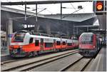 Cityjet 9481 4746 523-1 und Railjet in Wien Hbf. (15.06.2018)