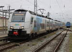 Mit ordendlichen Flachstellen kam 4746 301 als RE9(Sassnitz-Rostock) im Rostocker Hbf an.08.11.2024 