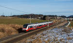 ÖBB 4758 021 (Talent 3) auf Testfahrt nach Schwarzach St. Veit, Weng, 30.01.2020