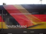 Detailansicht der EM-Lok Deutschland (1116 036)am 27.04.2008. 
