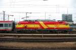 Mnchen Ol... Der Spanier am 68er... 
Mit reichlich 15 Min Versptung erreicht 1116 232-8  Spanien  den Mnchner Hbf mit EC 68 Wien - Mnchen. 16.06.08 12:46 Uhr