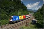 EM-Lok 1116 056 Rumnien fhrt mit IC 533 von Wien Sd nach Villach.
Zeltweg 30.7.2008