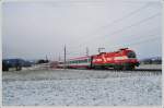 OIC 534 von Villach nach Wien war am 23.4.2008 mit 1116 005  stereich  bespannt. Die Aufnahme entstand in Lind bei Zeltweg.