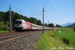 Im Block nach dem blichen REX,kam 1116 246-8 mit BB EC 542  Skicircus Saalbach Hinterglemm Leogang  Wien Westbahnhof - Innsbruck Hbf.