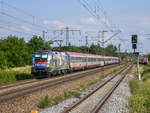 Am: 22.07.2020, um: 17:00 Uhr fuhr der IC 2090 durch Langwied mit: 1116 157  Gemeinsam Sicher  von: München Hbf nach Stuttgart Hbf. 