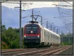 Railjet Taurus 1116 200 fhrt mit Zug IC 530 sterreichische Computer Gesellschaft von Sillian nach Wien.
Spielberg 21.08.2007